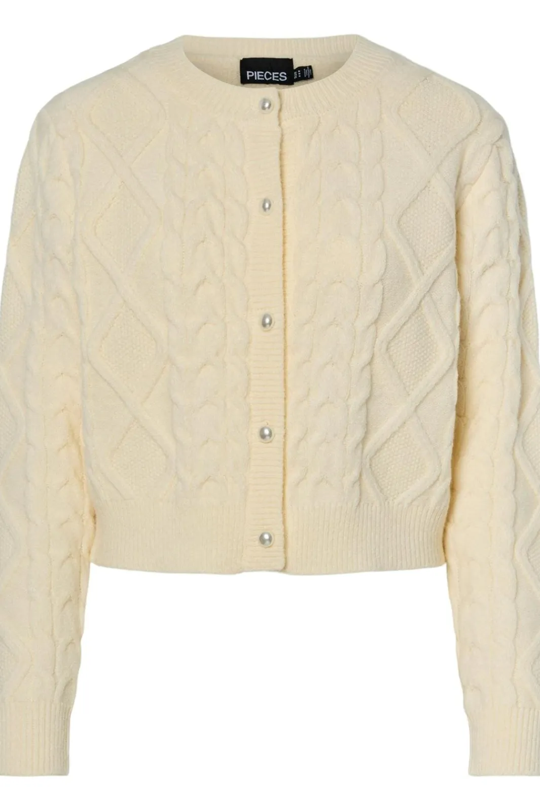 Clearance Pcsofia Ls O-Neck Knit Cardigan Cardigans|Ammevenligt Tøj