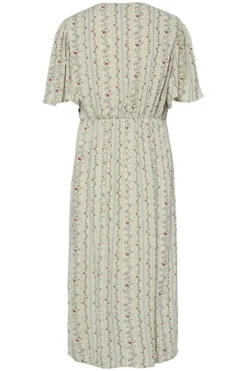 Online Pctaitlyn Ss V-Neck Midi Dress Kjoler