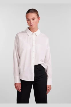 Hot Pctanne Ls Loose Shirt Bluser & Skjorter|Ammevenligt Tøj