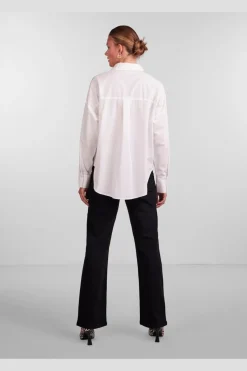 Hot Pctanne Ls Loose Shirt Bluser & Skjorter|Ammevenligt Tøj