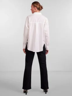 Hot Pctanne Ls Loose Shirt Bluser & Skjorter|Ammevenligt Tøj