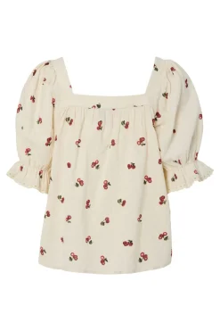 Hot Pcthea 3/4 Square Neck Top Pp Sæt 🛍️|T-Shirts & Toppe