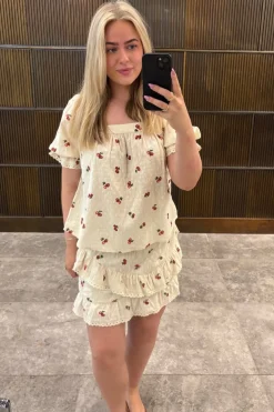 Pieces Sæt 🛍️|Nederdele<Pcthea Short Smock Skirt Pp