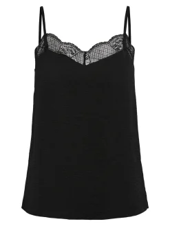 Pieces T-Shirts & Toppe<Pctiffany Strap Lace Top Bc