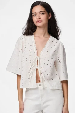 Pctyla 2/4 V-Neck Tie Top Pp Sæt 🛍️|T-Shirts & Toppe