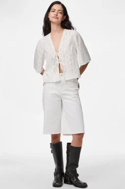 Pctyla 2/4 V-Neck Tie Top Pp Sæt 🛍️|T-Shirts & Toppe