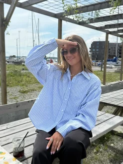 Discount Pearl Bow Shirt 160786C Bluser & Skjorter|Ammevenligt Tøj