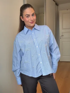 Dear Molly Bluser & Skjorter<Pearl Bow Shirt 160786C