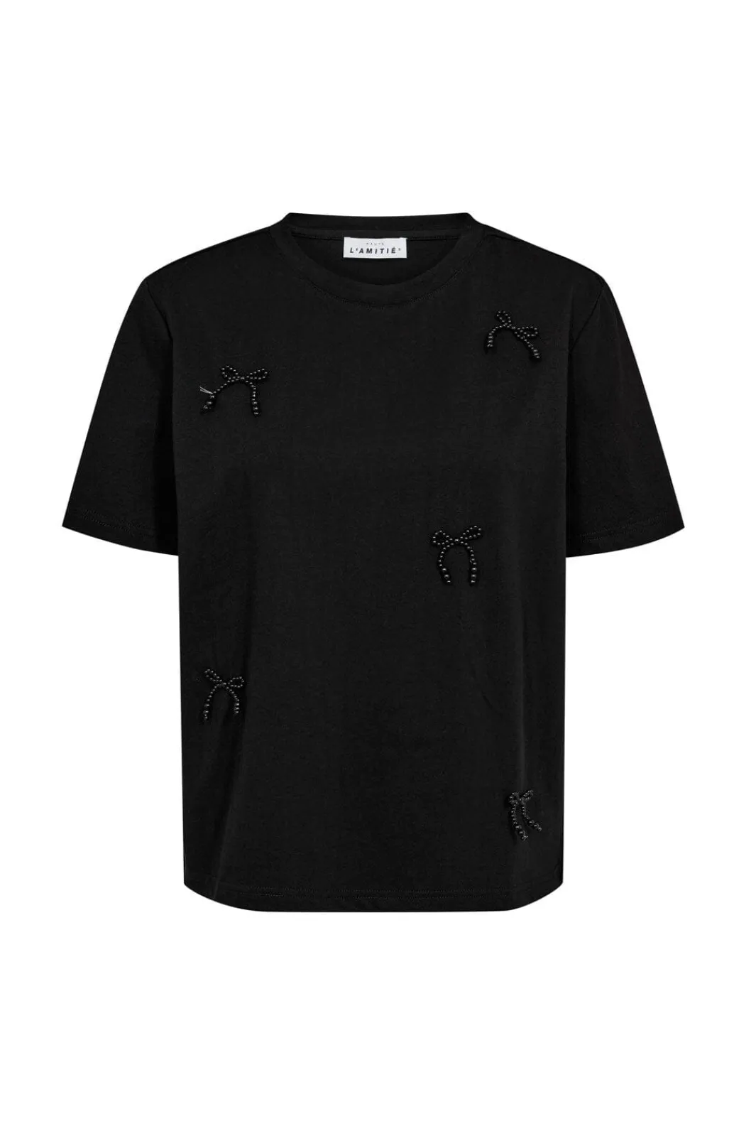 Haute L'Amitié T-Shirts & Toppe<Pearl Bow Tee HL10027