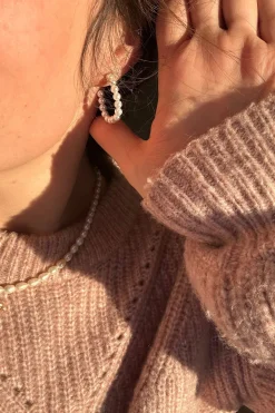 Online Pearl Ear Hoop Øreringe