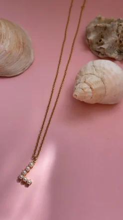 Mellow Moon Halskæder<Pearl Letter Necklace