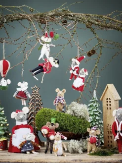 Peo Ornament, Rød, Uld 82061882 Dekoration Til Hjemmet