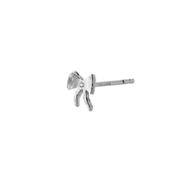 Stine A Øreringe<Petit Bow Earring With Stone Silver