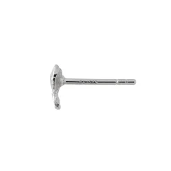 Stine A Øreringe<Petit Bow Earring With Stone Silver