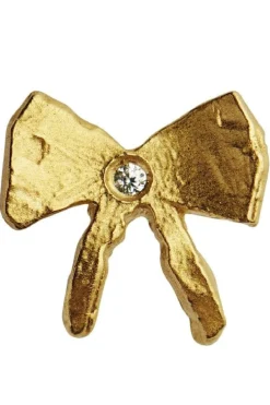 Petit Bow Earring With Stone Øreringe