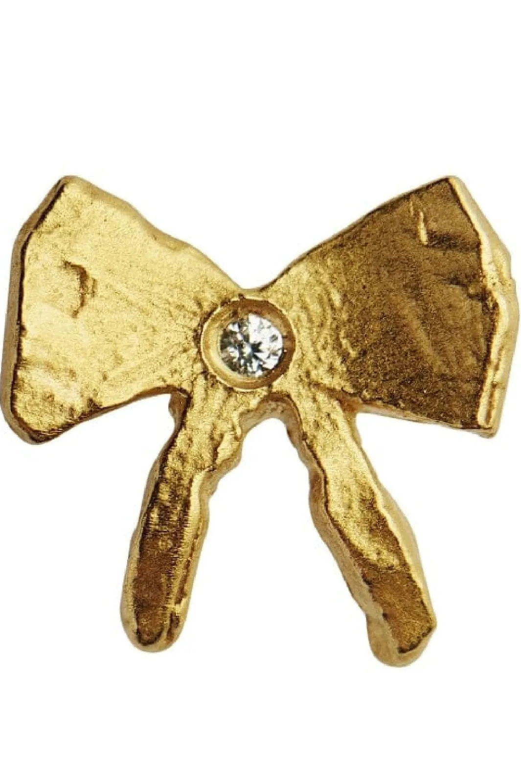 Petit Bow Earring With Stone Øreringe