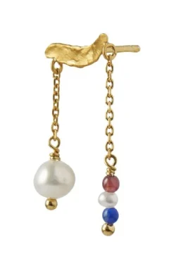 Stine A Øreringe<Petit gold splash Earring Chains & French Kiss 1306-02-S