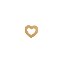 Petit Open Love Heart Earring Goldenen Øreringe