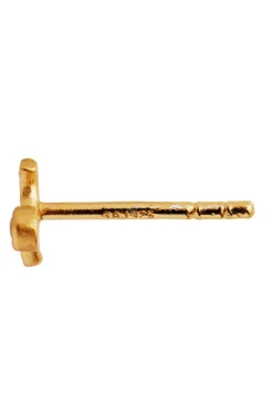 Stine A Øreringe<Petit Wave Earring Goldenen With Stone