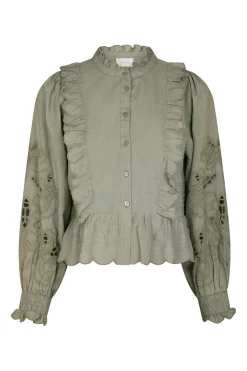 Outlet Petrine Embroidery Blouse 161136 Bluser & Skjorter|Ammevenligt Tøj