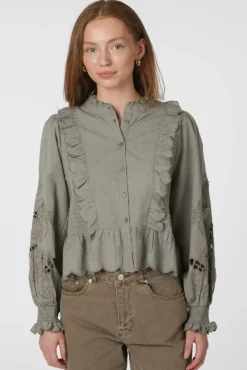 Outlet Petrine Embroidery Blouse 161136 Bluser & Skjorter|Ammevenligt Tøj