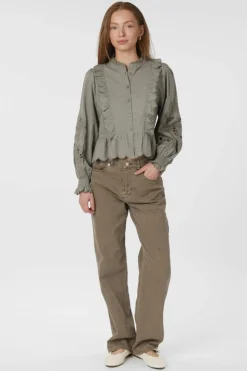 Outlet Petrine Embroidery Blouse 161136 Bluser & Skjorter|Ammevenligt Tøj