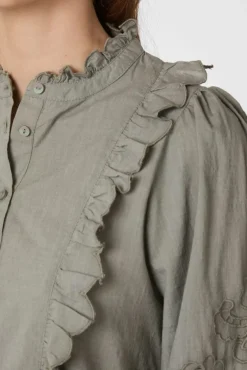 Outlet Petrine Embroidery Blouse 161136 Bluser & Skjorter|Ammevenligt Tøj