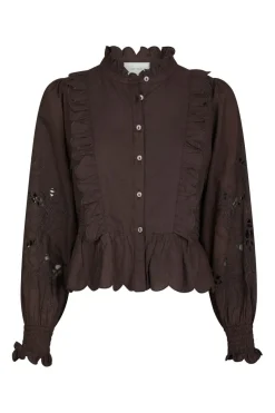 Neo Noir Bluser & Skjorter|Ammevenligt Tøj<Petrine Embroidery Blouse 161136