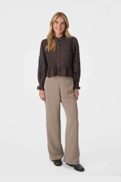 Neo Noir Bluser & Skjorter|Ammevenligt Tøj<Petrine Embroidery Blouse 161136