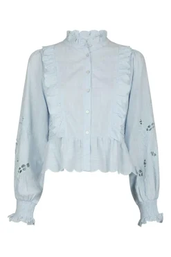Outlet Petrine Embroidery Blouse 161136 Bluser & Skjorter|Ammevenligt Tøj