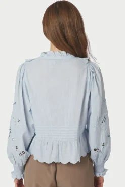 Outlet Petrine Embroidery Blouse 161136 Bluser & Skjorter|Ammevenligt Tøj