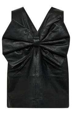 Co´Couture Bluser & Skjorter<Phoebecc Leather Bow V-Top 35884