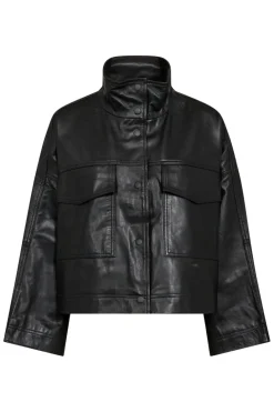 Clearance Phoebecc Leather Box Jacket 30260 Overtøj & Jakker