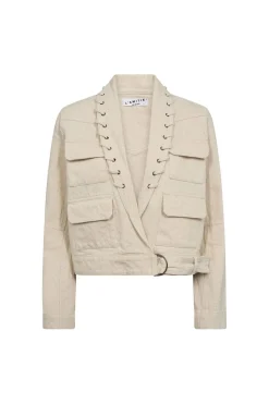 Sale Pielle Structure Crop Jacket HL10442 Overtøj & Jakker