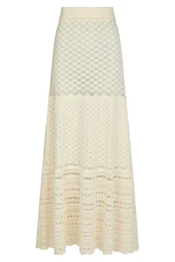Hot Pillina Crochet Knit Skirt 165220 Nederdele