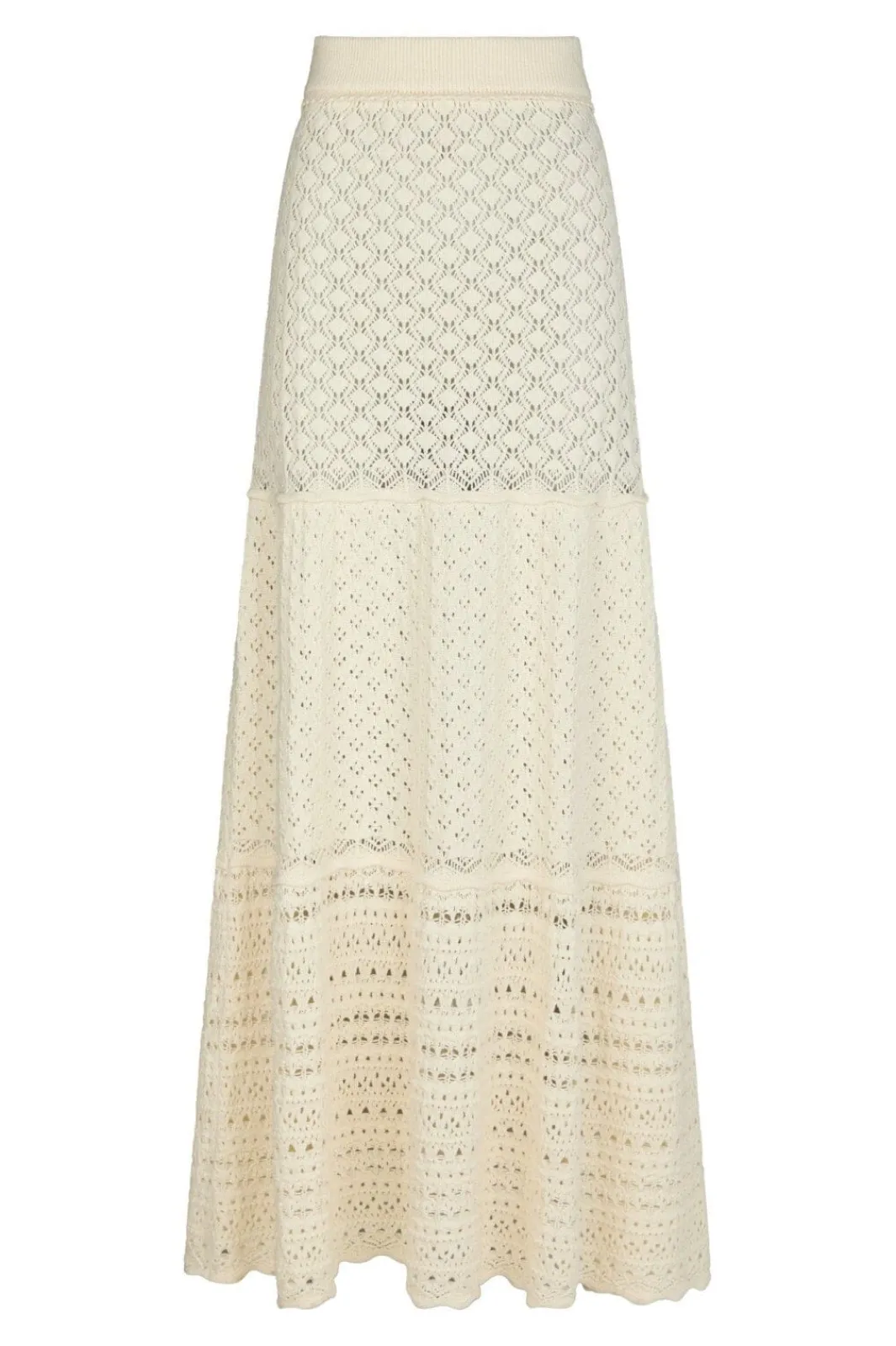 Hot Pillina Crochet Knit Skirt 165220 Nederdele