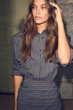 Haute L'Amitié Kjoler|Ammevenligt Tøj<Pin Set Shirt Dress HL10374