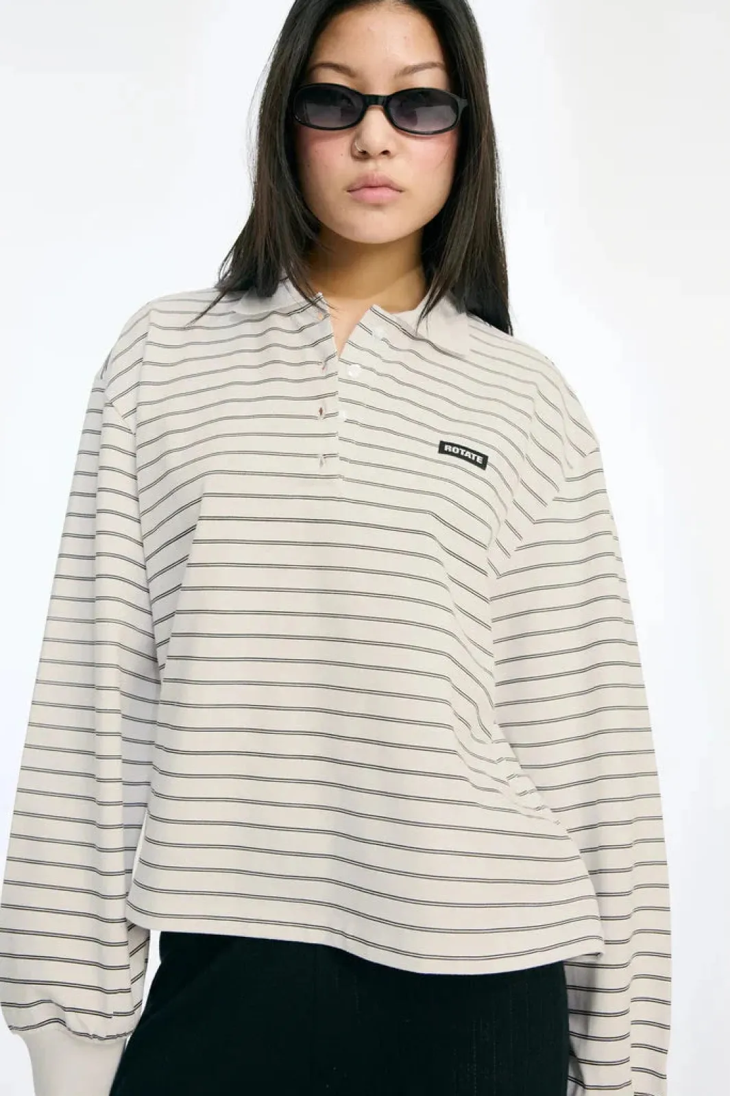 Discount Pique Longsleeve Polo 115641858 Bluser & Skjorter