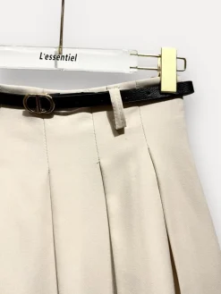 Outlet Pleated Trapeze Skirt Nederdele