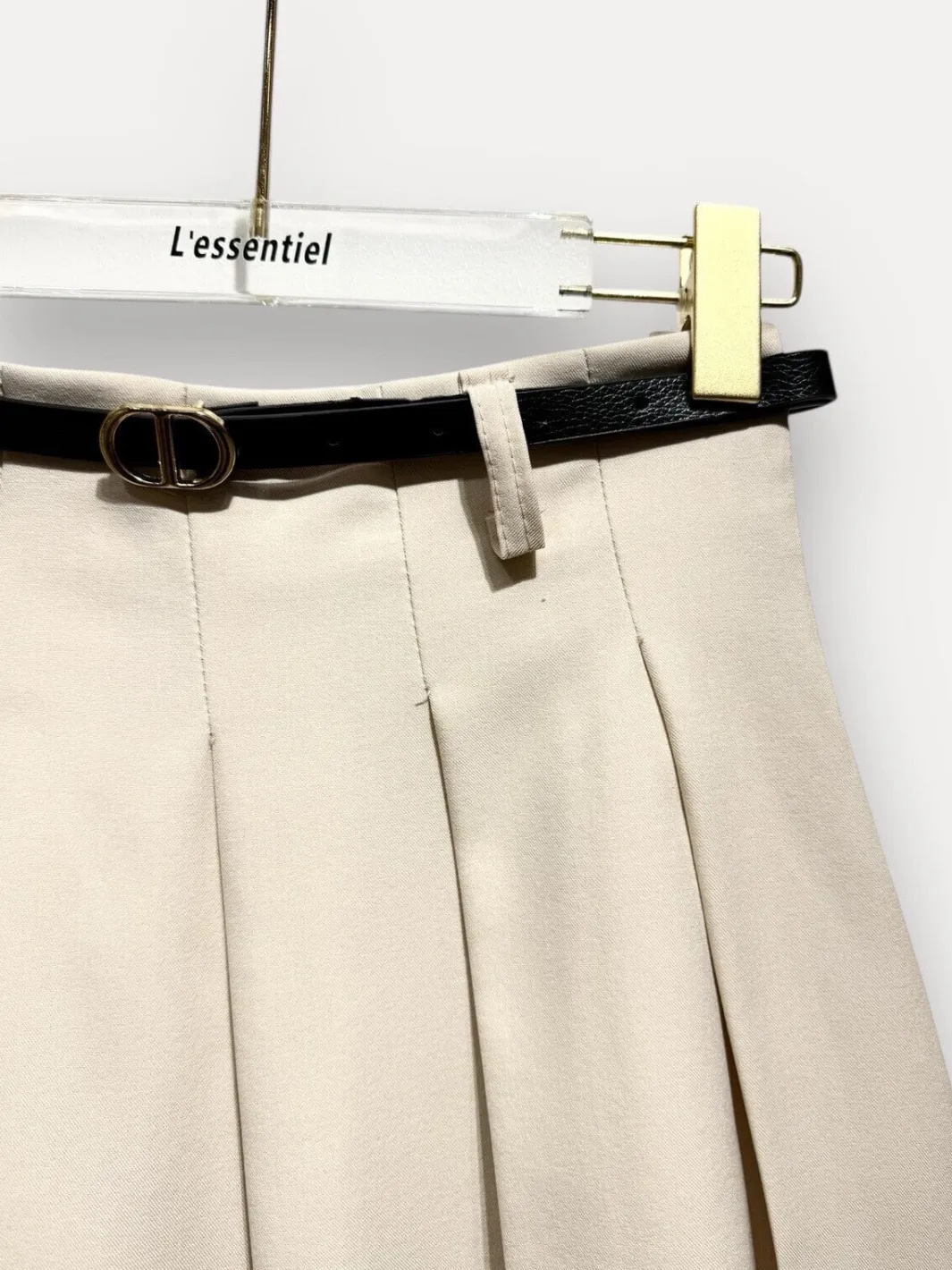 Outlet Pleated Trapeze Skirt Nederdele