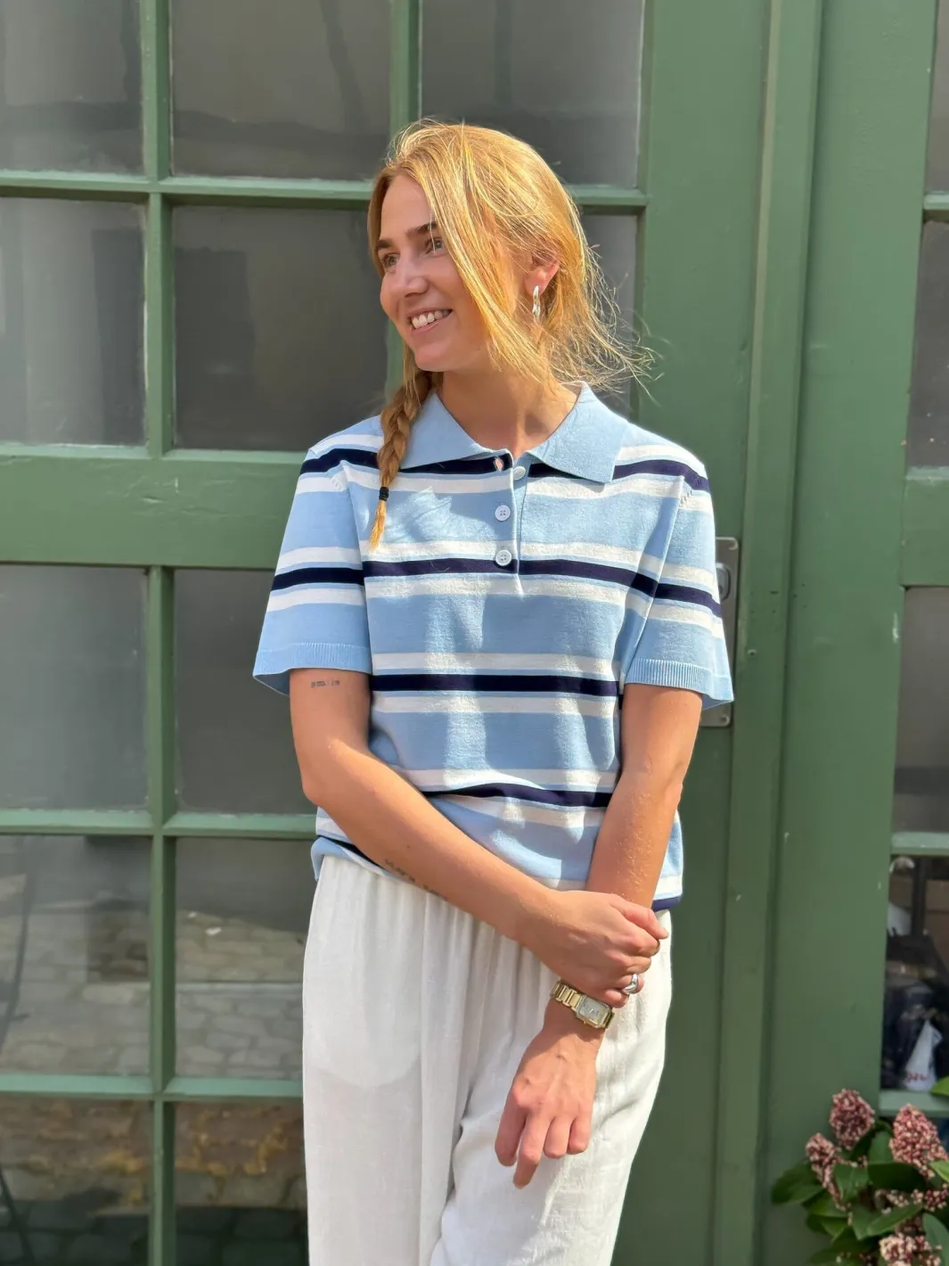 A-View Bluser & Skjorter<Polo Stripe Knit Blouse AV5060