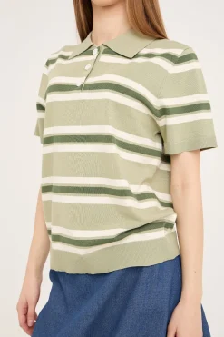 A-View Bluser & Skjorter<Polo Stripe Knit Blouse AV5060