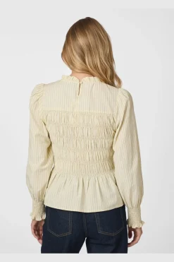 New Possa Crepe Stripe Blouse 166413 Bluser & Skjorter