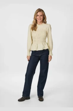 New Possa Crepe Stripe Blouse 166413 Bluser & Skjorter