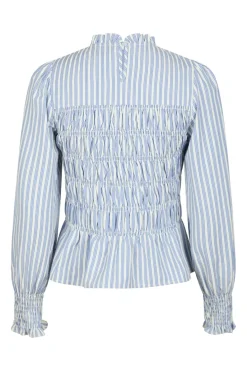 Neo Noir Bluser & Skjorter<Possa Stripe Smock Blouse 164667