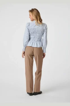 Neo Noir Bluser & Skjorter<Possa Stripe Smock Blouse 164667