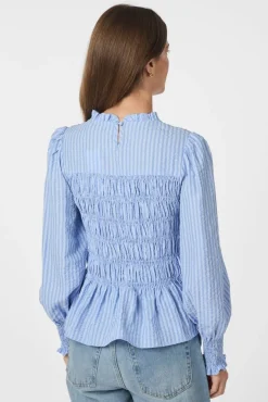 Sale Possa Twist Stripe Blouse 166412 Bluser & Skjorter