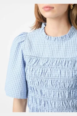 Clearance Possini Check Smock Blouse 164800 Bluser & Skjorter