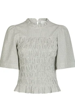 Outlet Possini Small Check Blouse 165420 Bluser & Skjorter