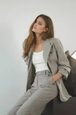Outlet Quincc Pin Fitted Blazer 40007 Sæt 🛍️|Jakkesæt